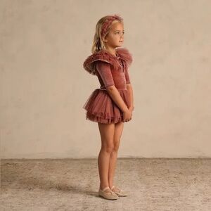 Charming Mauve Tulle Kids Bodysuit
